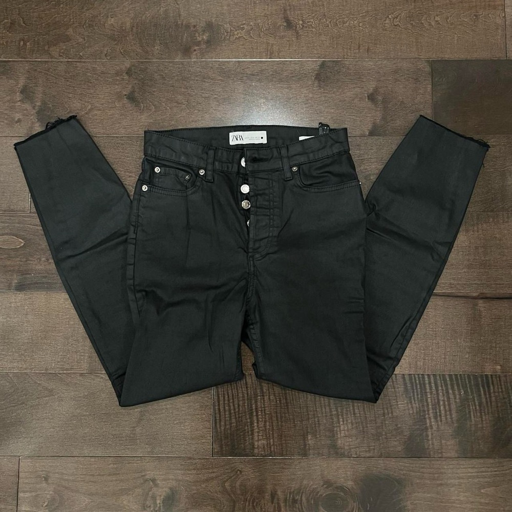 Zara Dreed Flare Black Pants